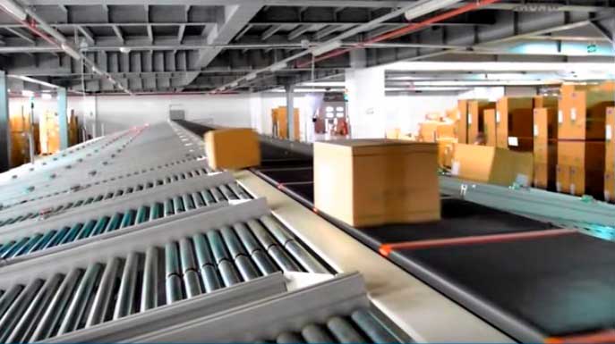 Cross Belt Sorter Conveyor Conveyor